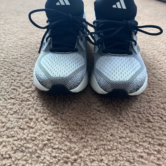 Adidas Ultrarun 5 Black and White Athletic Sneakers - Picture 2 of 5
